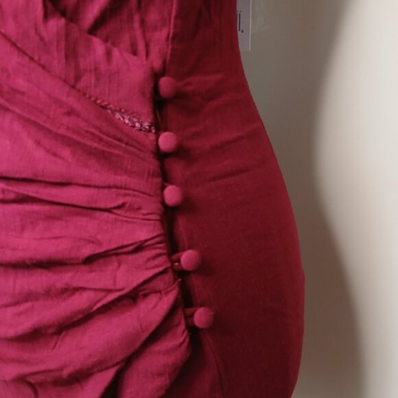 NWT Free People Intimately Free Dylan Bodycon Wrap Mini Dress Size XS - Picture 4 of 13